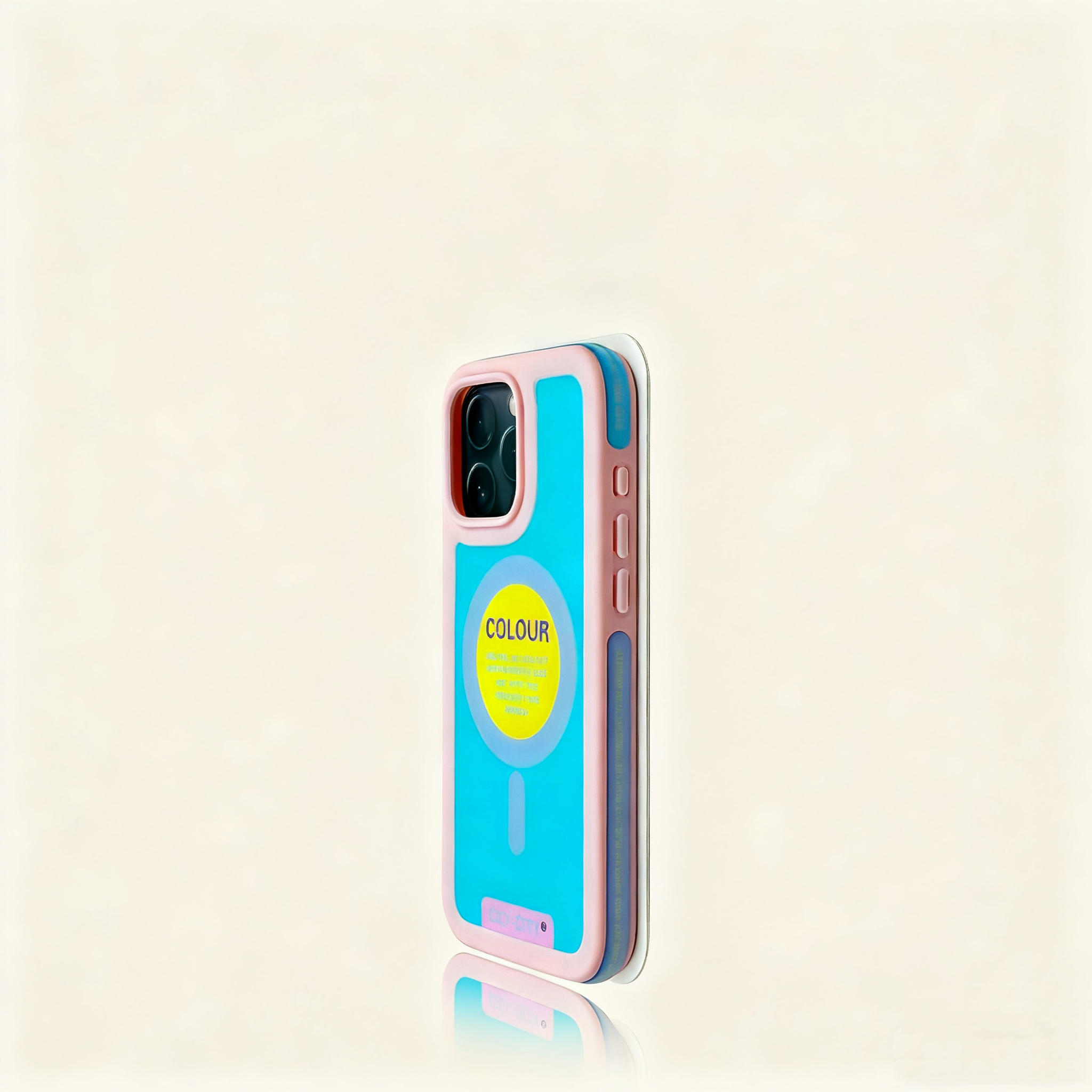 EDC iPhone 17 Case - Black Frame & Apple Green Shockproof New Dopamine Style with Fun English Prints