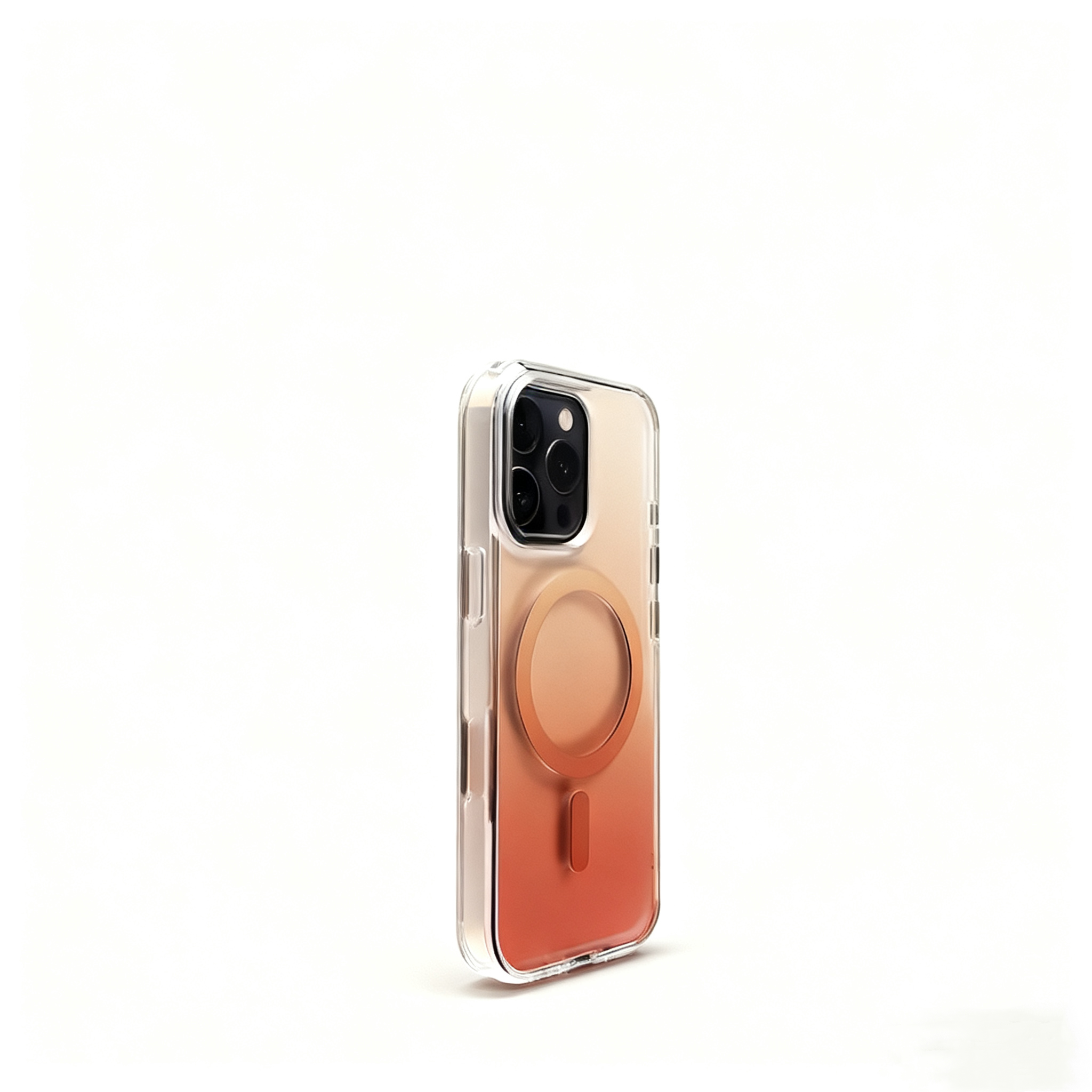 EDC iPhone 15 Pro Case - Gradient Color Magnetic Clear Acrylic Protective Cover