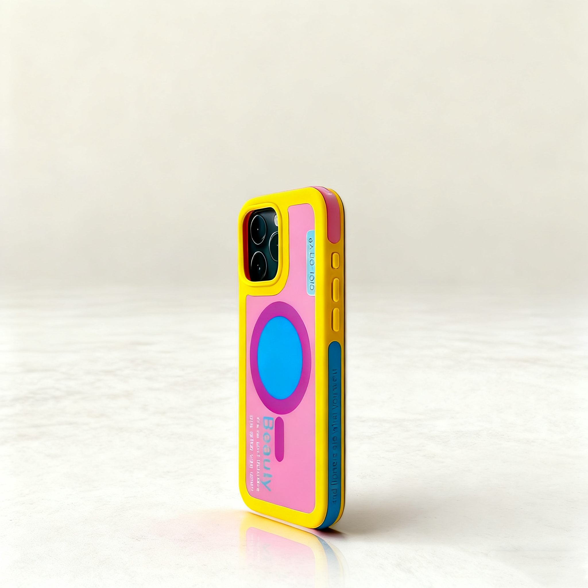 EDC iPhone 17 Case - Black Frame & Apple Green Shockproof New Dopamine Style with Fun English Prints