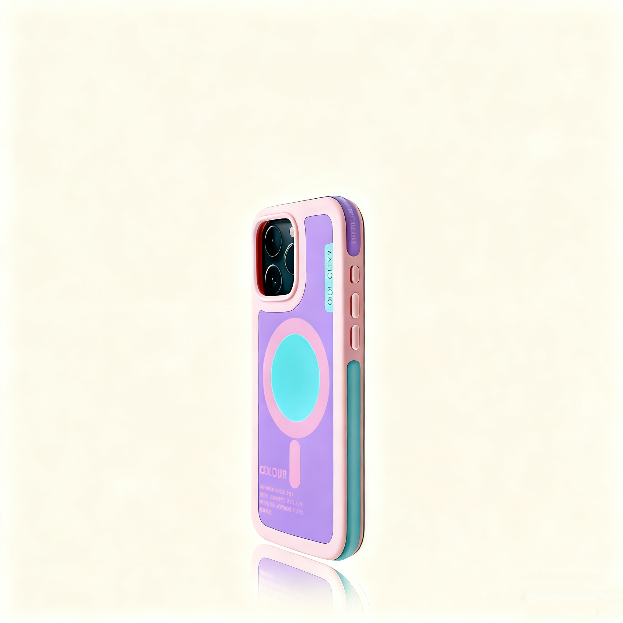 EDC iPhone 17 Case - Black Frame & Apple Green Shockproof New Dopamine Style with Fun English Prints