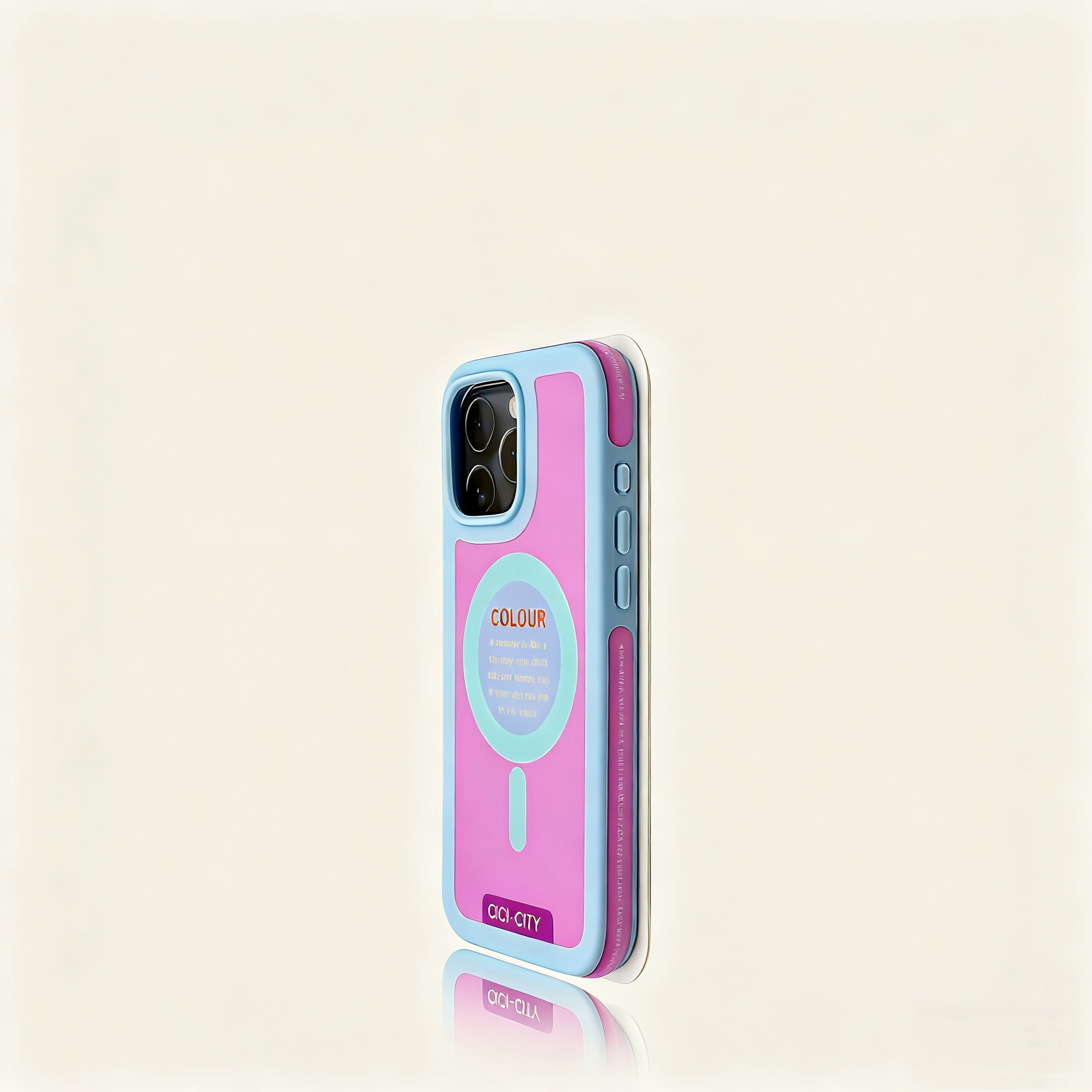 EDC iPhone 17 Case - Black Frame & Apple Green Shockproof New Dopamine Style with Fun English Prints
