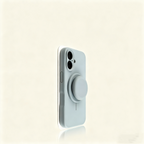 EDC iPhone 16 Pro Max Case - Khaki Liquid Silicone with Magnetic Stand Shockproof