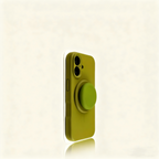 EDC iPhone 16 Pro Max Case - Khaki Liquid Silicone with Magnetic Stand Shockproof