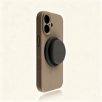 EDC iPhone 16 Pro Max Case - Khaki Liquid Silicone with Magnetic Stand Shockproof