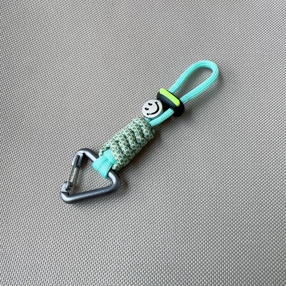 EDC Umbrella rope woven color-contrast keychain hanging rope chain bag clothing hanging accessories cute hanging accessories car EDC fast hanging tail rope