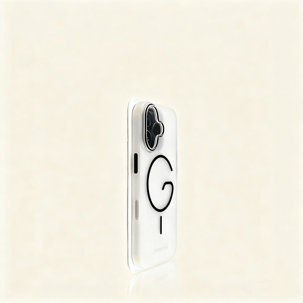 EDC iPhone 16 & 17 Case - Blue Matte with G-Shaped Magnet Creative New Design