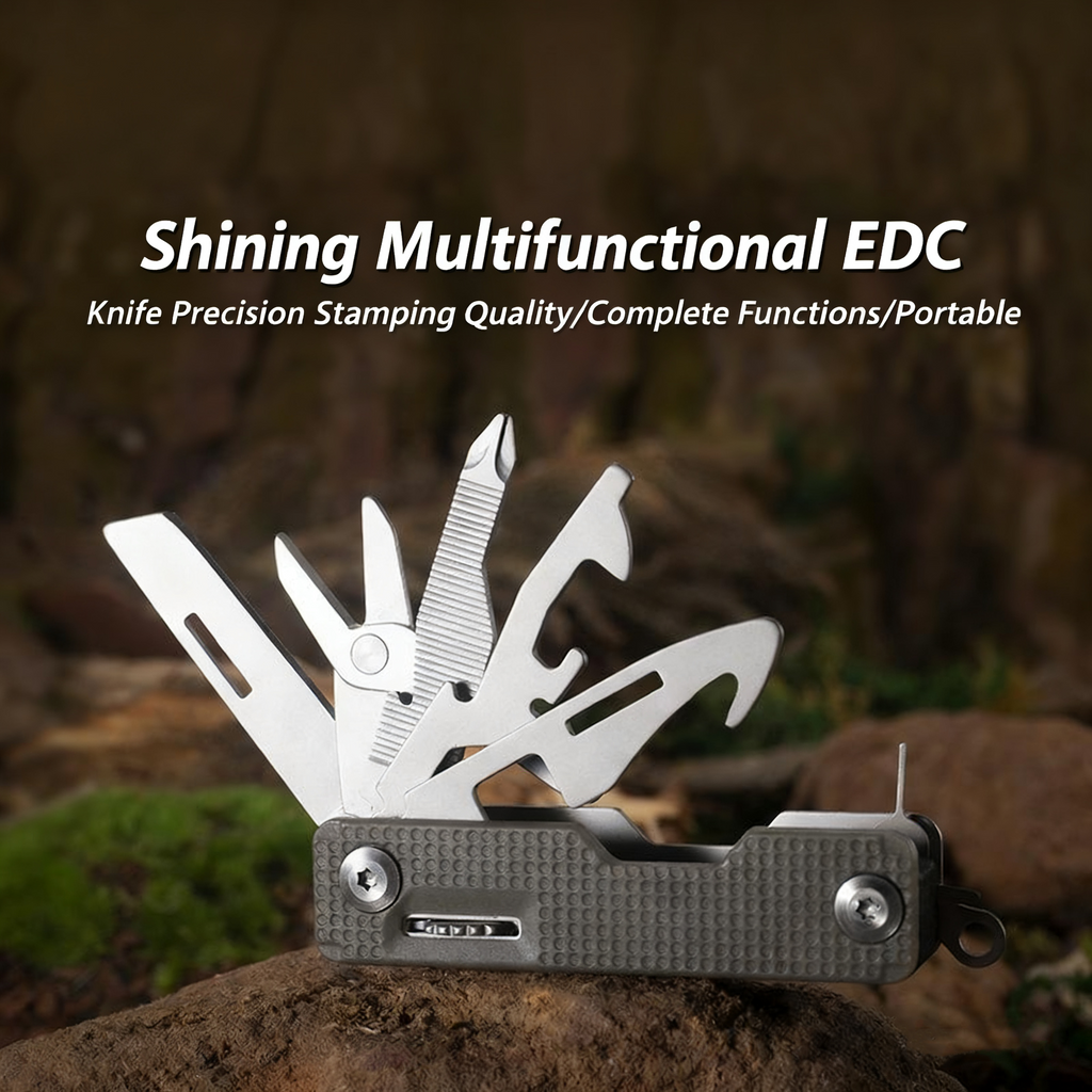 EDC Multi-Functional Folding Knife - Compact Outdoor Survival Tool for Men