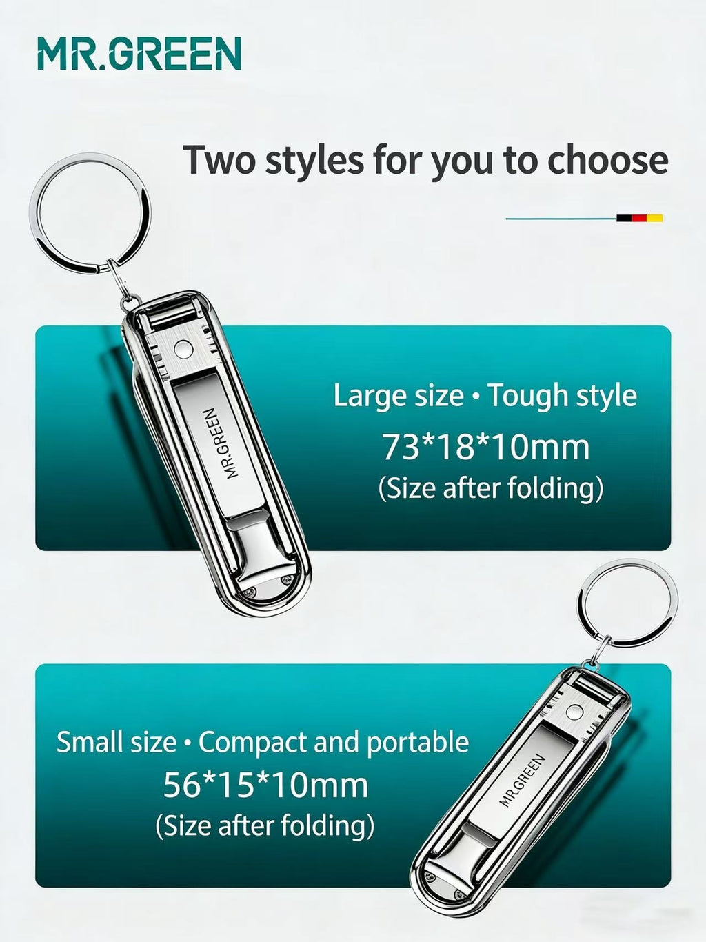 EDC MR.GREEN Foldable Multifunction Nail Clipper Knife Keychain Portable EDC Tool