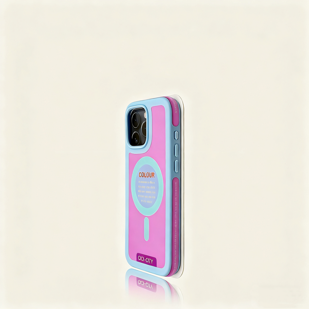 EDC iPhone 17 Case - Black Frame & Apple Green Shockproof New Dopamine Style with Fun English Prints