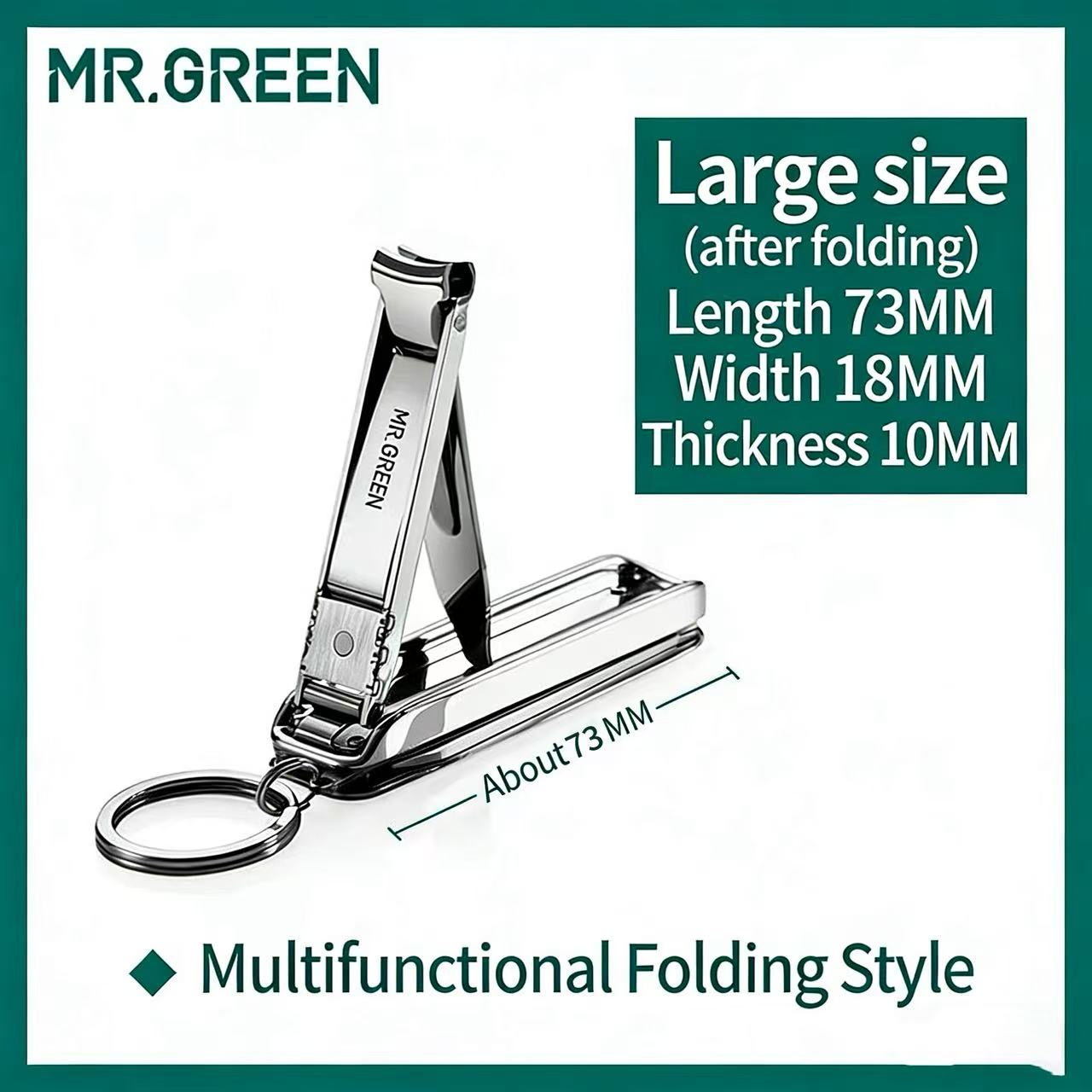 EDC MR.GREEN Foldable Multifunction Nail Clipper Knife Keychain Portable EDC Tool