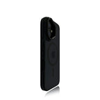 EDC iPhone 17 Case Dark Purple Phantom Skin-Friendly Silicone Cover with Lens Stand Full Camera Protection & 5G Compatible