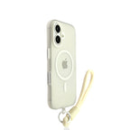 EDC Sleek Magnetic Jelly Case for iPhone 16 Pro Max - Rose Red with Lanyard