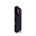 EDC iPhone 17 Case Dark Purple Phantom Skin-Friendly Silicone Cover with Lens Stand Full Camera Protection & 5G Compatible